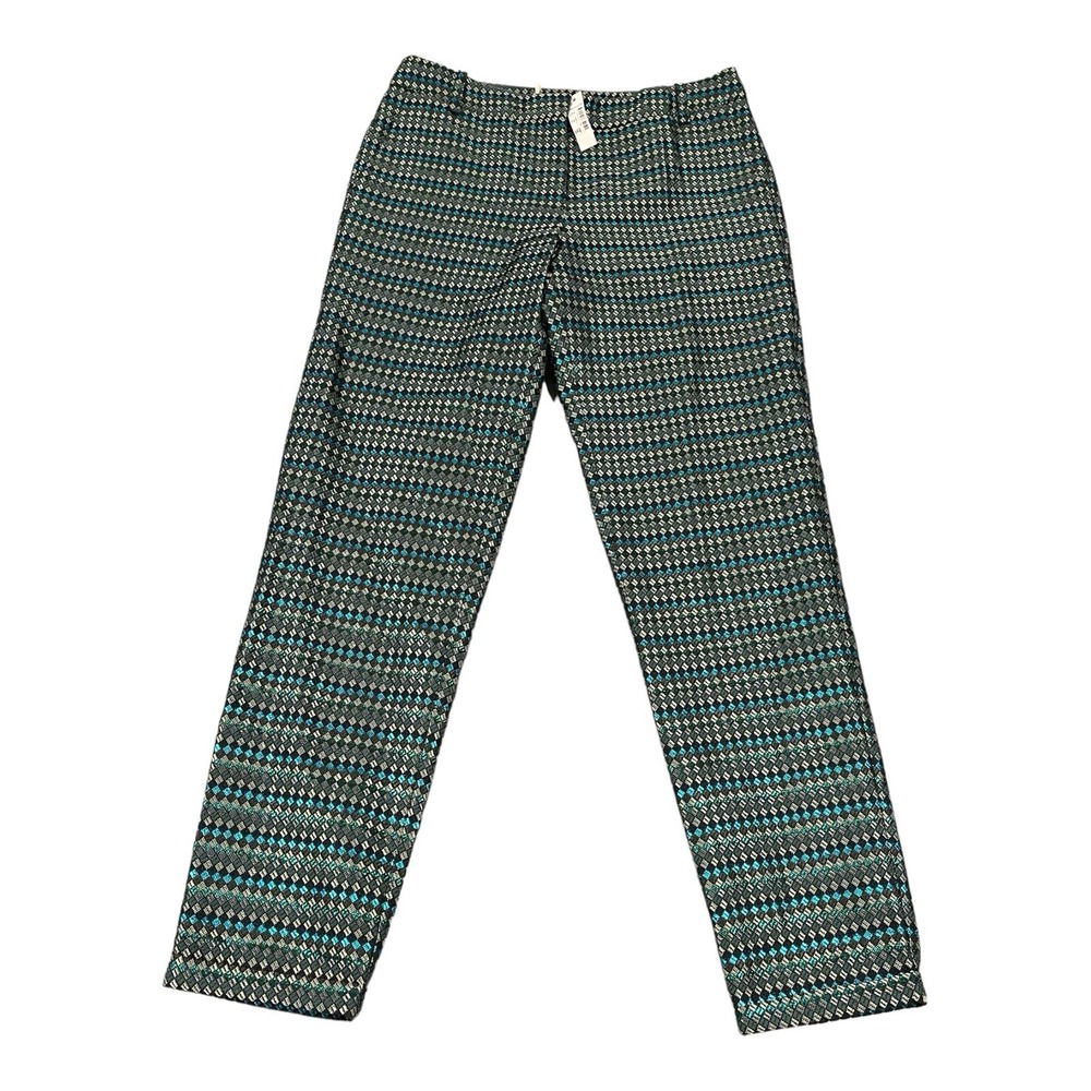 NWT Madewell Sessun Diana Essential Slim Lined Plaid Trousers Size‎ 36